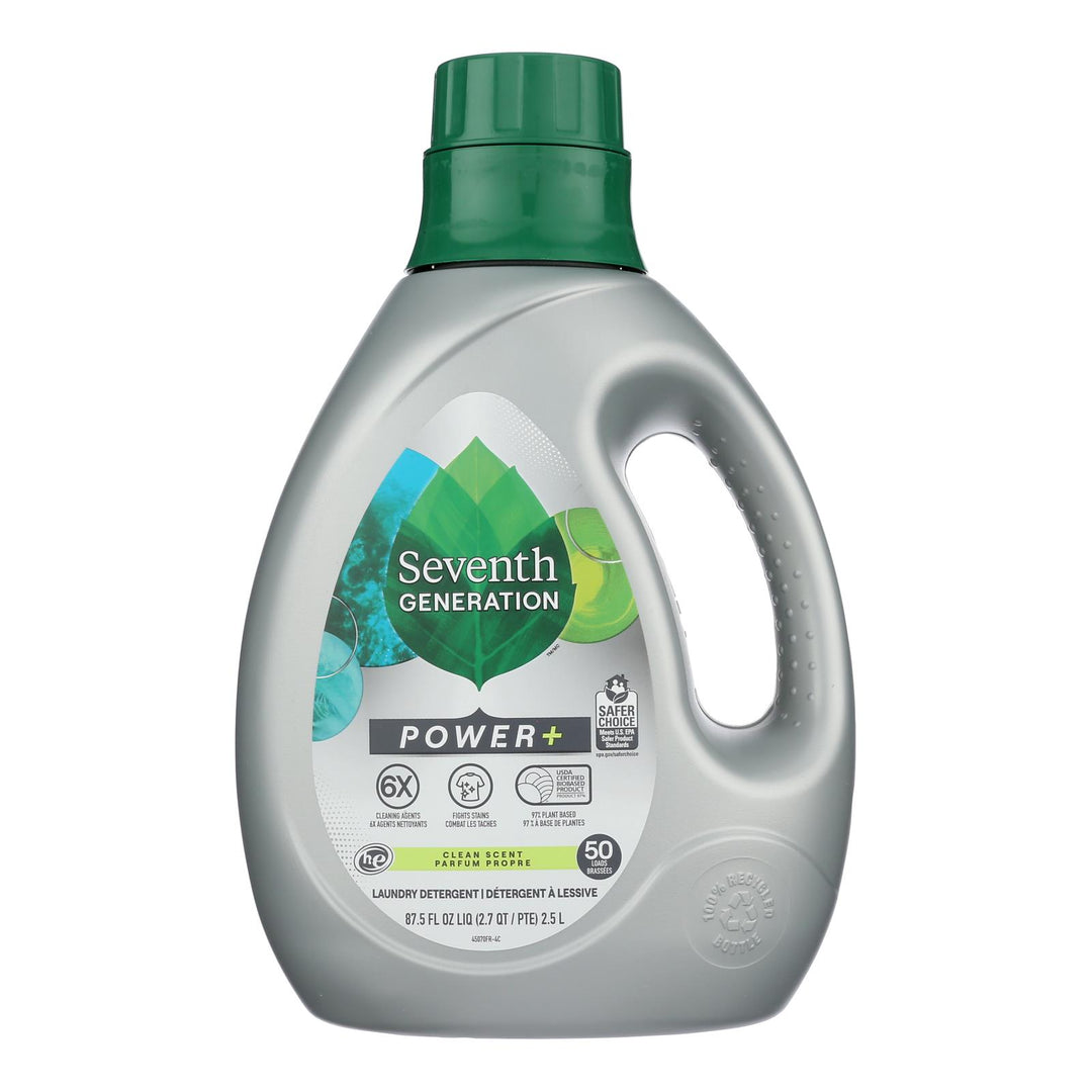 Seventh Generation - Liquid Laundry Pwr Clean Scent - Case Of 4-87.5 Fz - Maras Green
